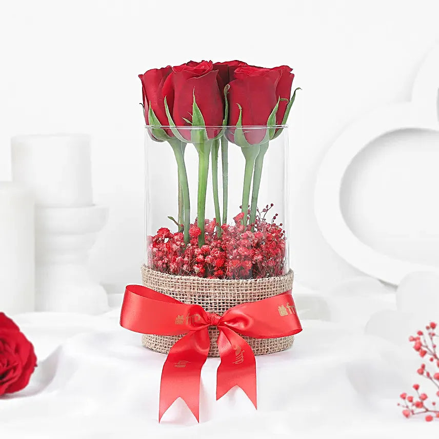 (test product)Glass Full of Red Rose