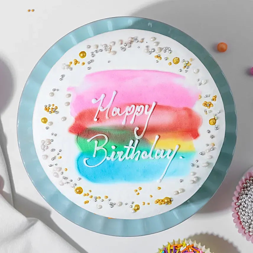 (test product) Rainbow Delight Pineapple Birthday Cake