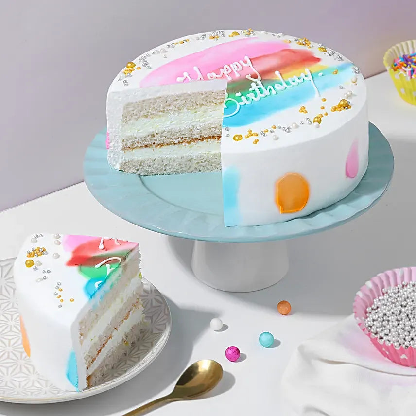 (test product) Rainbow Delight Pineapple Birthday Cake